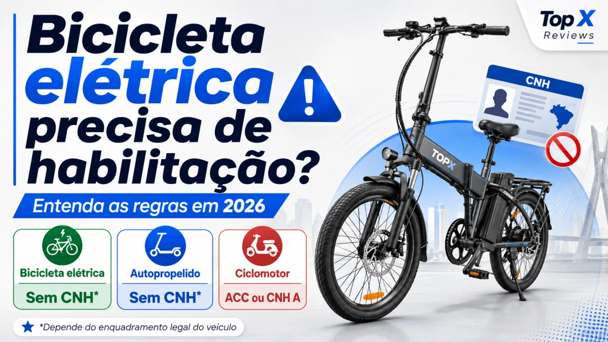 Bicicleta elétrica precisa de habilitação? Entenda as regras em 2026 1 Bicicleta elétrica precisa de habilitação em 2026